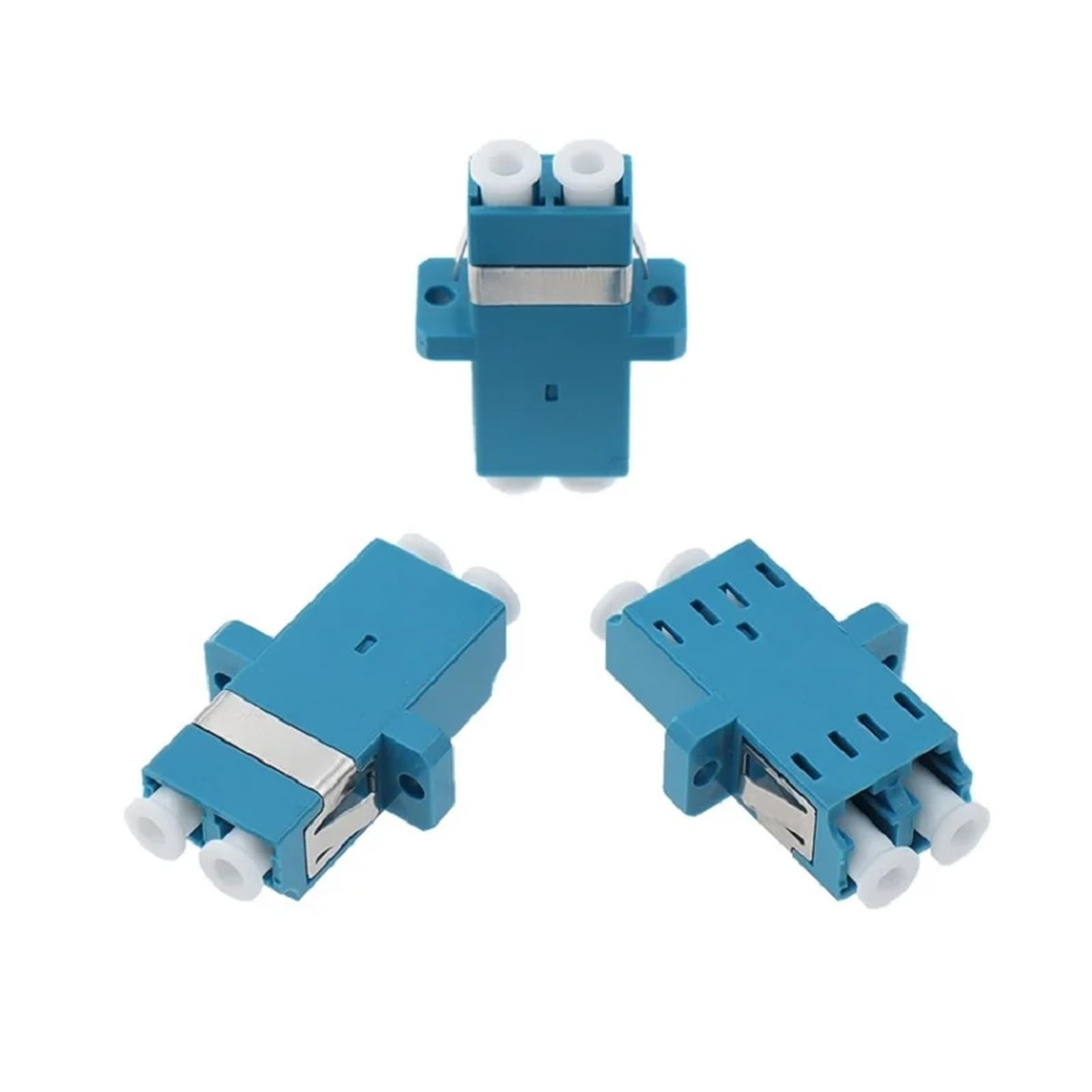 Adaptateur de connecteur fibre optique 10 pièces, bride LC/UPC, coupleur simplex monomode(LC UPC 10PCS)
