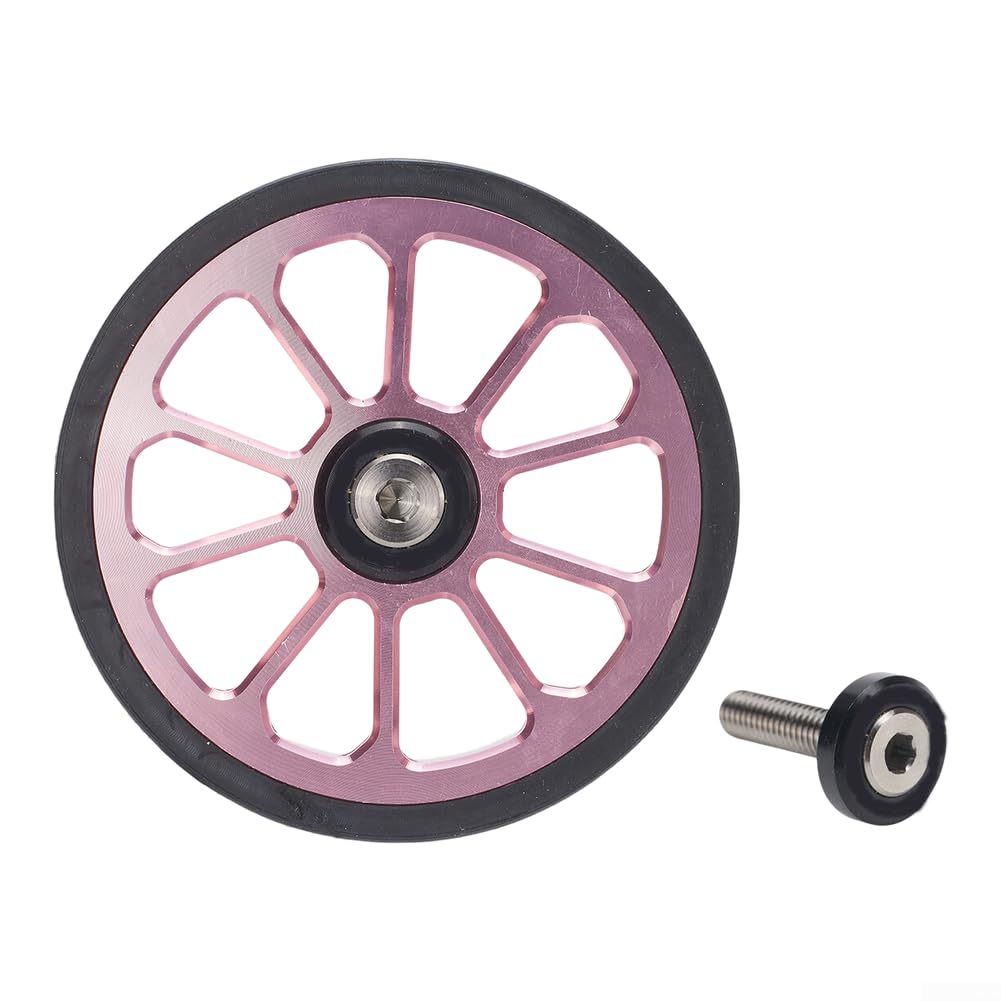 Leichtlaufrad, 72 mm, Doppellager für Brompton-Fahrräder, Rosa