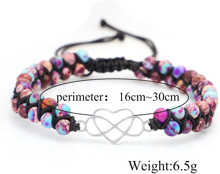 For Granddaughter - A Link That Can Never Be Undone Peach Blossom Knot Bracelet, Granddaughter Bracelet from Grandma Always Brave And Strong Adjustable Hand Braided DIY Bracelet For Women Christmas Jewelry Gifts ﻿ - Image 6