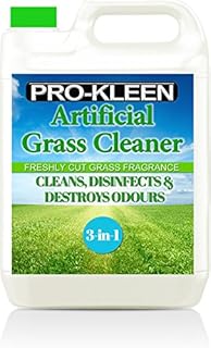 Pro-Kleen Artificial Grass Cleaner and Disinfectant - 5 Litre Super Concentrate: Makes 15 Litres - Perfect for Homes with Dogs. Cleans, Deodorises and Leaves a Fresh Cut Grass Fragrance (5 Litres)