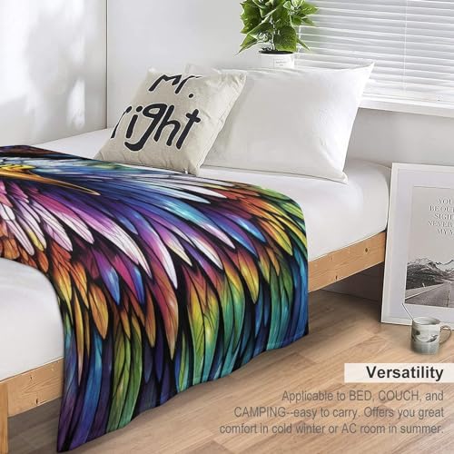Couverture polaire aigle plaid canapé lit doux 100x130 - 6