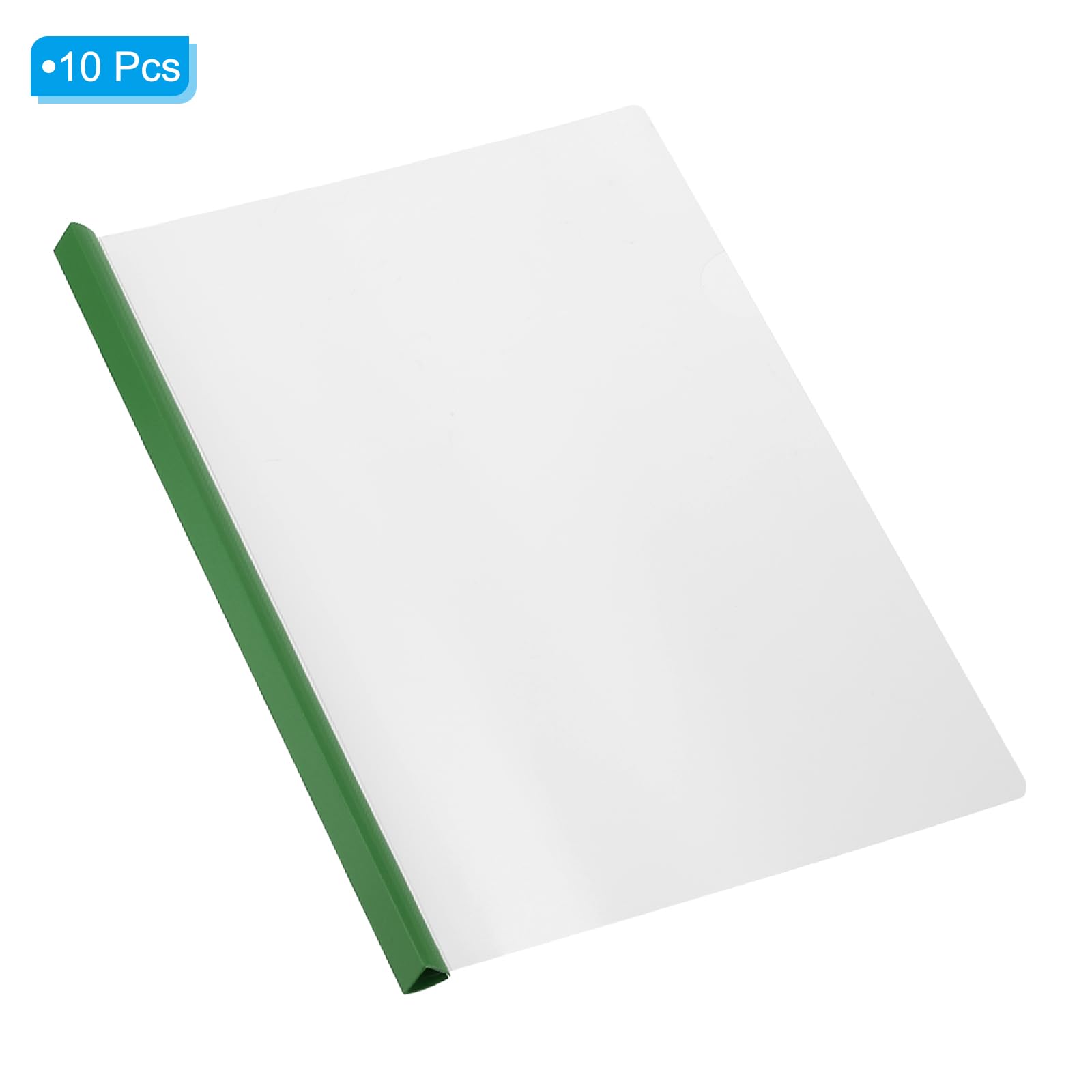 PATIKIL Clear Report Covers with Sliding Bar, 10 Pcs 15mm Slide-Grip Resume Cover 135 Sheets Capacity - Image 3