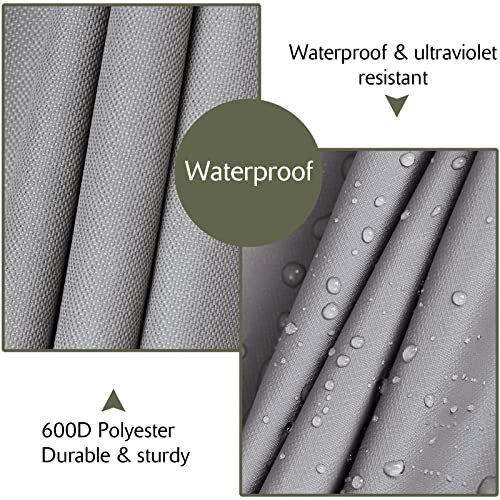 Kylinlucky Outdoor Furniture Covers Waterproof Patio Loveseat Sofa Covers Fits Up To 58W X 40D X 31H Inches Grey #TOP2