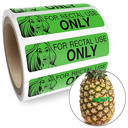 Rectal Use Only Stickers - Funny Gag Gifts for Adults - Pranks for Adults (200/Roll 1.5' x .375')...