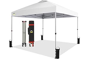 CROWN SHADES Easy Up Canopy 10x10: Quick Cover for Outdoor Adventures