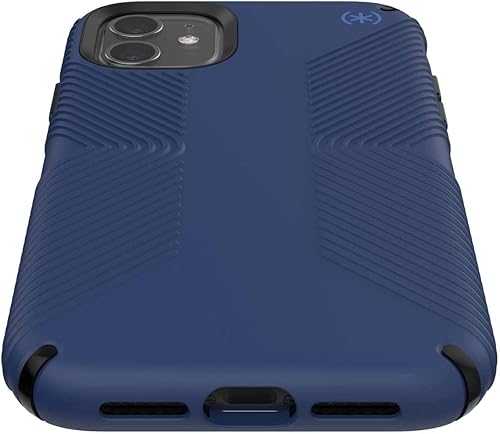 Miniatura 3 de Speck Products Presidio2 - Funda de agarre, compatible con iPhone 11, policarbonato, absorbente de golpes, azul costero, negroazul tormenta