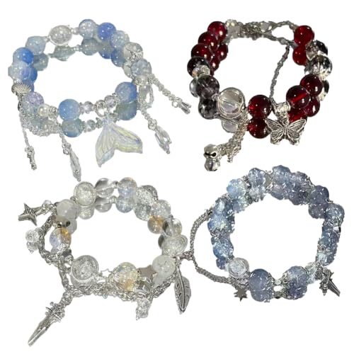 4PC Bracelet Jewelry Gift Charm Jewelry with Bracelet Gift For Women