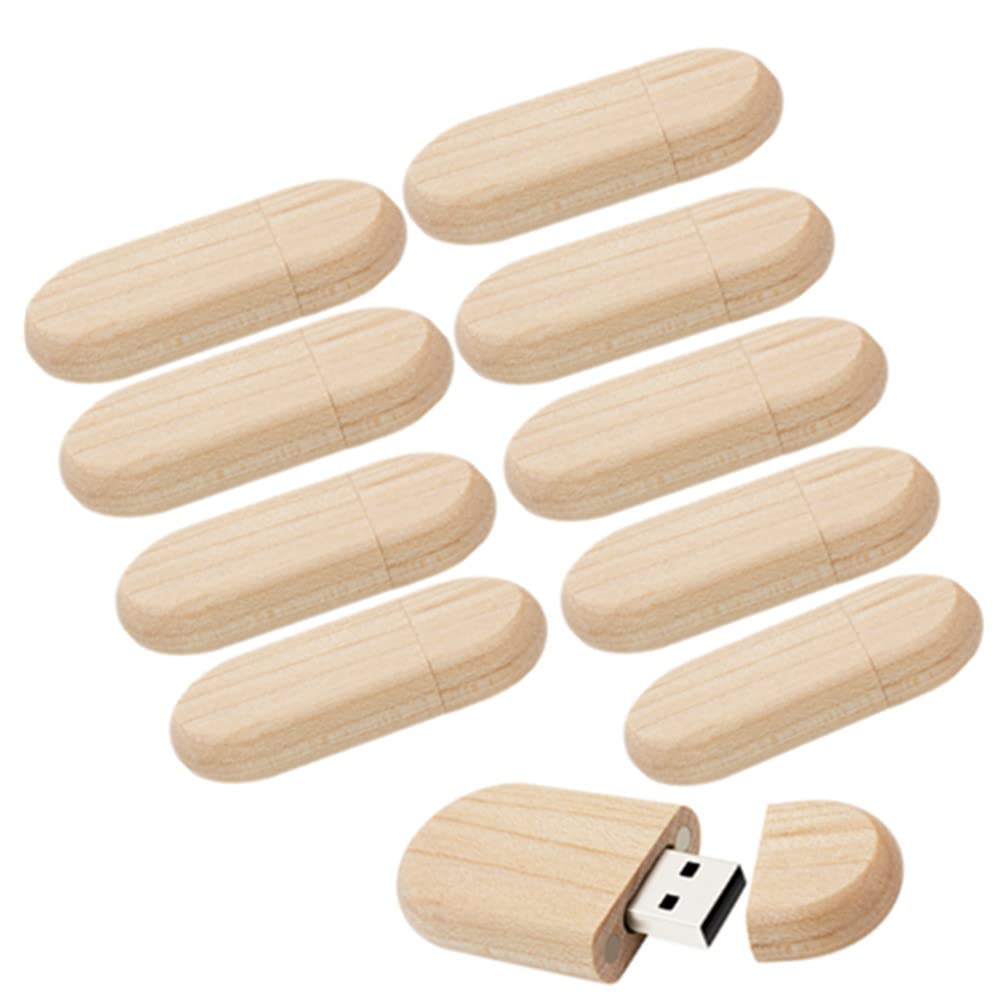 10 PZ Chiavetta USB in Legno Chiavetta USB Memoria (USB2.0 8GB)