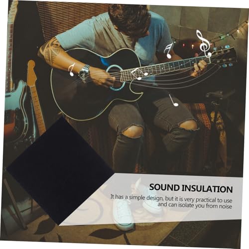 5PCS Paneles acústicos de fieltro para insonorización para estudio en casa KTV y salas de música. Alta densidad para absorción de ruido y decoración de paredes miniatura 5