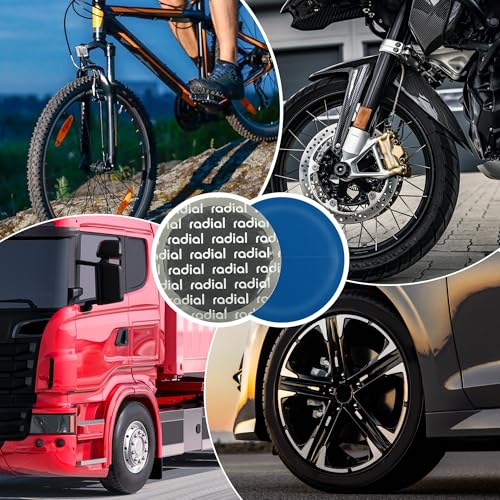 Image of OFBAND 15PCS 79mm Car Tire Patch Kit,Round Rubber Tire Repair Patch for Fast Repair of Automotive Tire,Universal Heavy Duty Cold Patch Car Tire Repair Kit for Car Truck Motorcycle