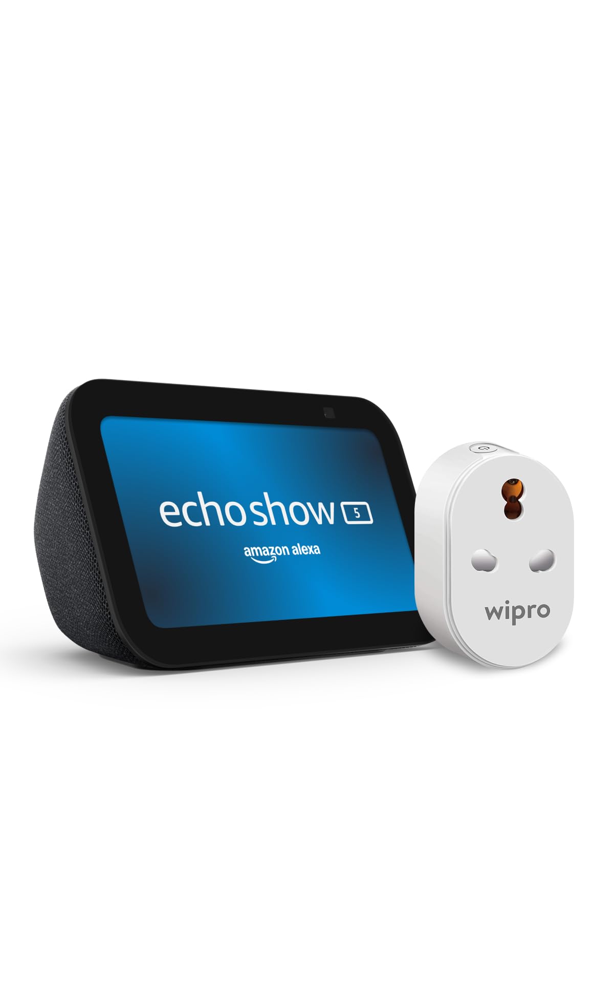Amazon Echo Show 5 (Charcoal) | Smart display with Alexa, 2x Bass