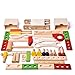 42 PCS Montessori Wooden Toys, Construction Tools Toy Set for for 2+ Year Old Toddler Workshop - Educational Learning & Pretend Play Kit for Boys and Girls