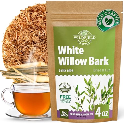 Image of 4 oz. White Willow Bark Tea Herbal (Salix Alba) - 113g White Willow Bark Herb Tea Corteza De Sauce