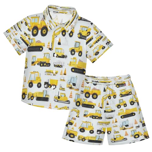 Image of Boccsty Red Strawberry Boy Summer Shorts Sets Hawaiian Toddler Boys T-Shirt & Pants 2 Pcs 3T-10T