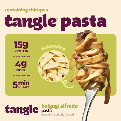 Image of Samyang Tangle Bulgogi Alfredo Pasta Bowl | Futtuccine Pasta | Mukbang | 15g of Protein | 4g of Fiber | Chick Pea based | Easy Prep | Convenient | 6 Bowls