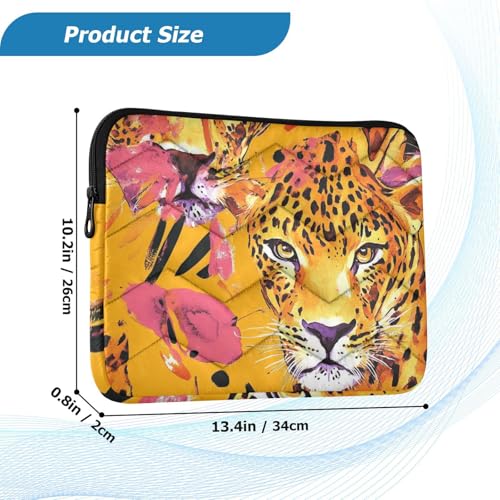 Funda liviana para laptop 13-14 pulgadas naranja tigres miniatura 3