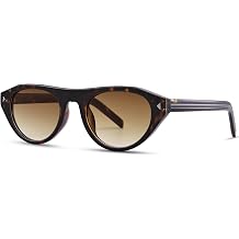 RAYSOL Retro Cat Eye Oval Sunglasses for Women Men