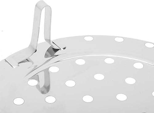 Miniatura 9 de Bandeja de vapor, acero inoxidable 304, estante de cocina al vapor, cesta redonda con patas extraíbles (diámetro grande 10.2 in)