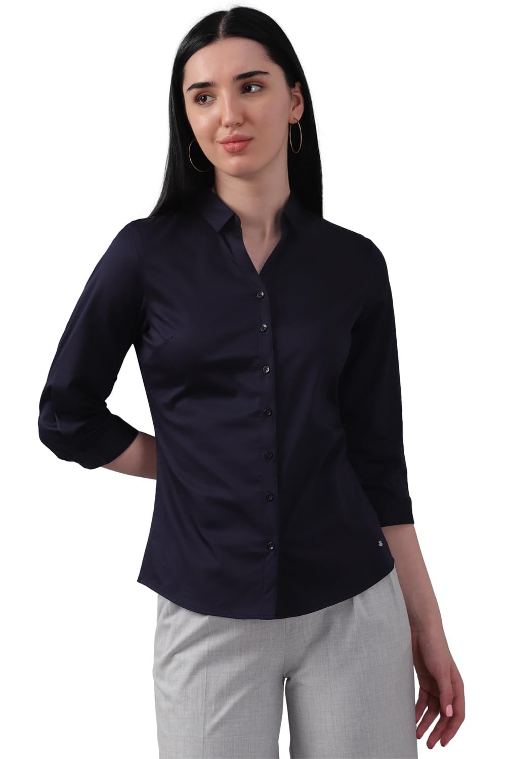allen solly Women's 100% Polyester Regular Fit Shirt-picture-47