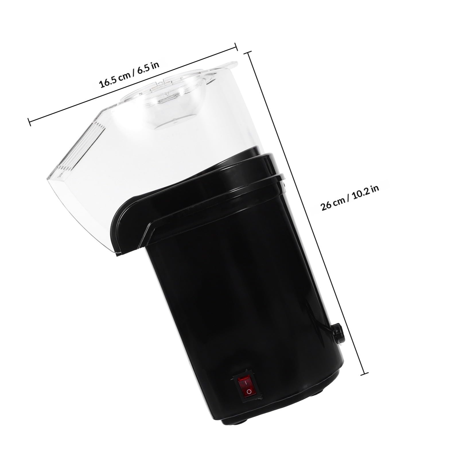 Máquina Eléctrica de Aire Caliente para Palomitas, Mini Negra