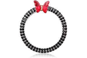 Cute Red Butterfly Car Accessories - Bling Engine Start Stop Button Cover Ring