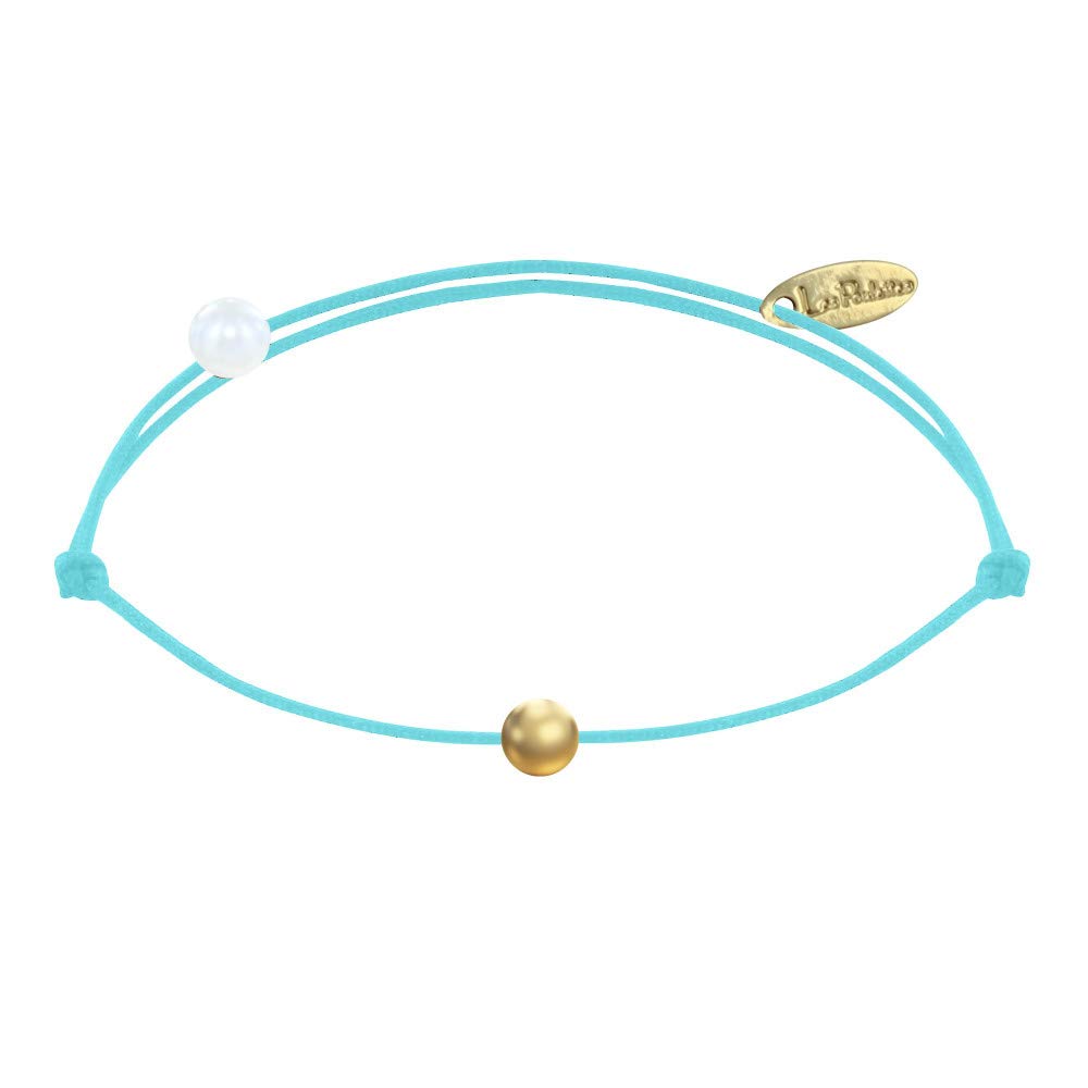LES POULETTES JEWELS - Bracelet Link Small Gold Plated Pearls - Classics