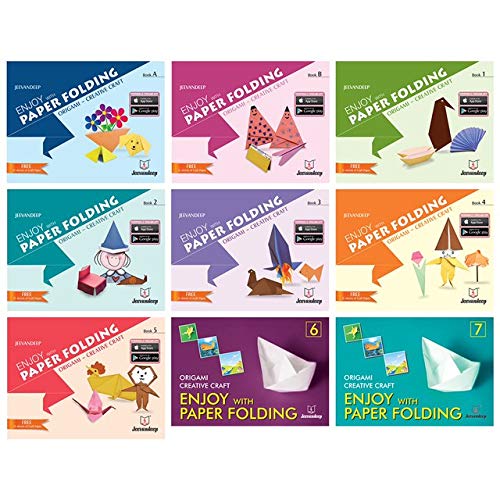 Jeevandeep Enjoy with Paper Folding. Origami - Creative Craft - II with FREE 21 sheets of Craft Paper. 6-8 years      Paperback