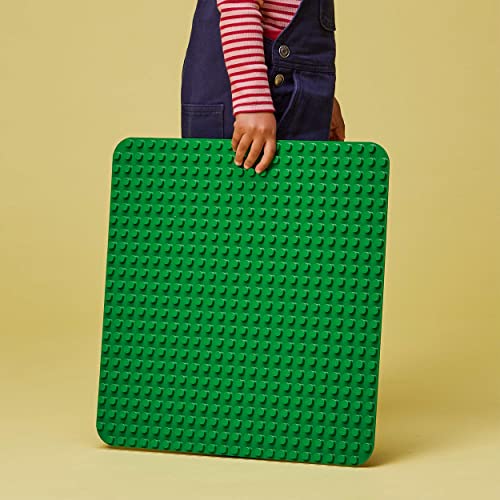 Image of LEGO DUPLO Green Building Plate 10980 Build-and-Display Baseplate Toy for Preschoolers Aged 18 Months and up