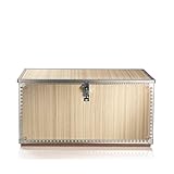 GUARDIQUE Woody Plywood Box 126 - Caja de almacenamiento de madera contrachapada duradera y personalizable para embalaje seguro, instrumentos y