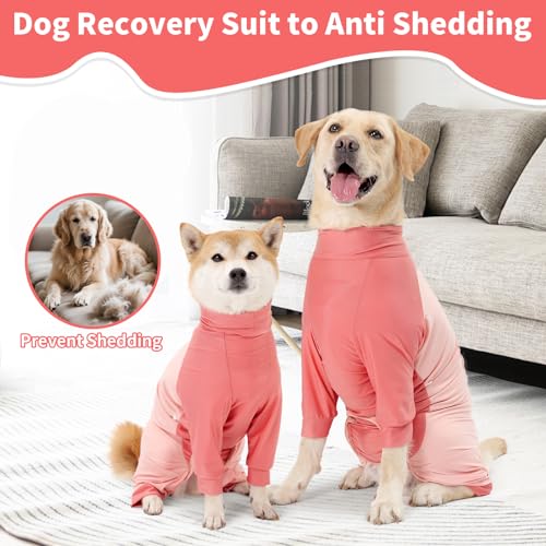 Image of Coppthinktu Recovery Suit for Dogs Dog Surgery Suit, Long Sleeve Dog Onesie After Spay Neuter for Female Dogs, Dog Surgical Recovery Body Suits to Prevent Licking Shedding Cone Alternative