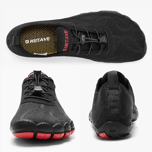 Image of hiitave Men Barefoot Water Shoes Beach Aqua Socks Quick Dry for Outdoor Sport Hiking Swiming Surfing
