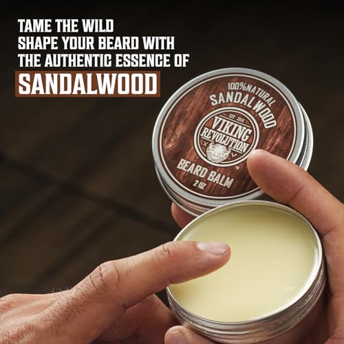 Image of Viking Revolution Beard Balm and Beard Oil Bundle - Sandalwood
