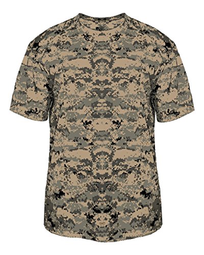 Badger Sport Adult 3XL Sand Brown Digi-Camo Moisture Wicking Jersey Uniform Shirt