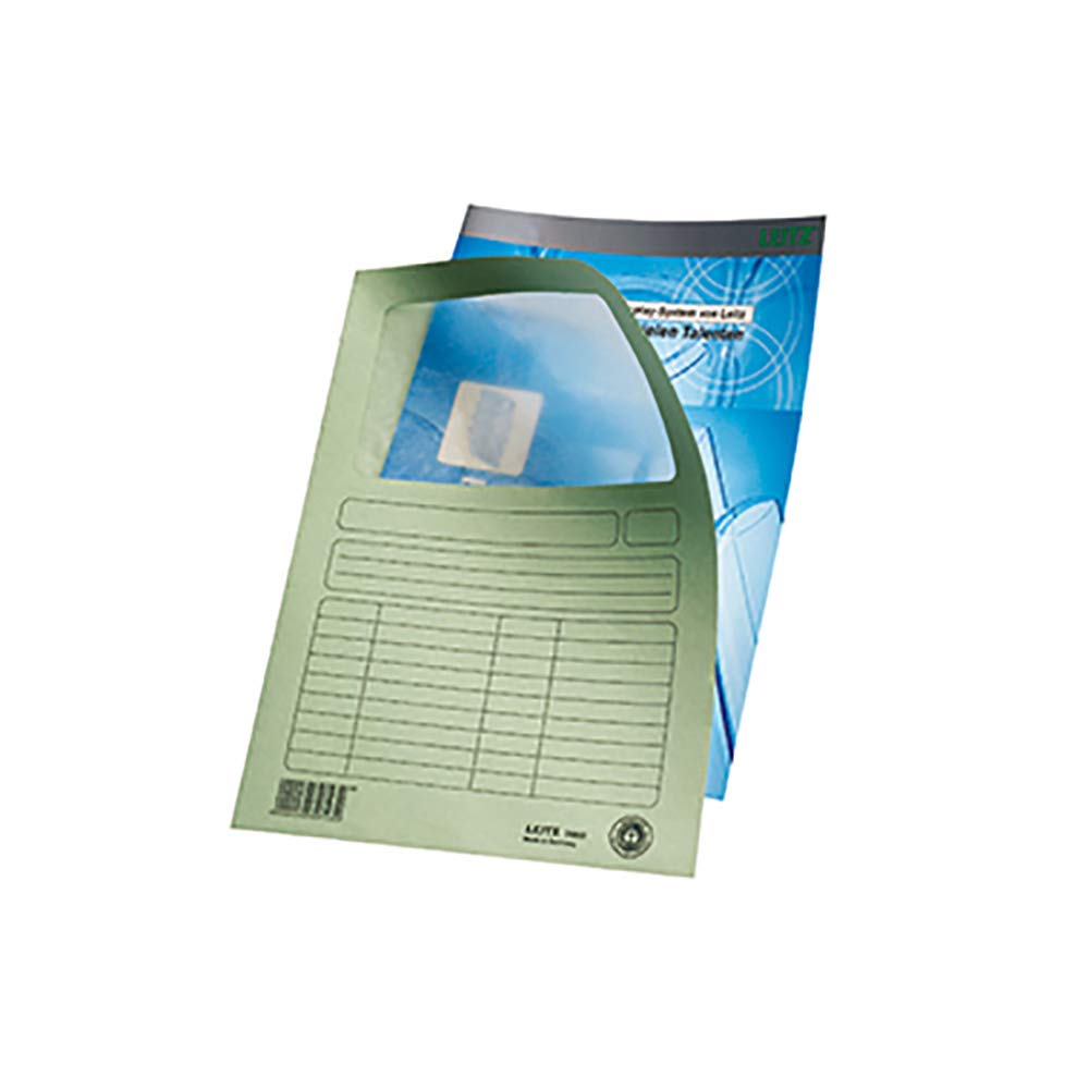 Esselte LEITZ 3950-00-15 - Carpeta con ventana, DIN A4, cartón con ventana, color amarillo, 160 gqm, parte superior con rejilla para escribir en la parte superior, 100 unidades
