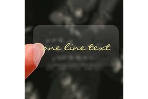 Customized Gold Transparent Lip Gloss Labels - Add Your Favorite Text -...