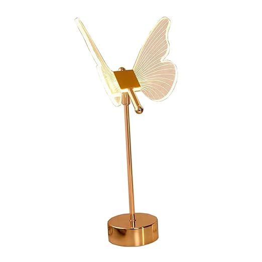 MYADDICTION Acrylic Table Lamp Night Light Bedroom Desk Lamp Desk Lights Butterfly