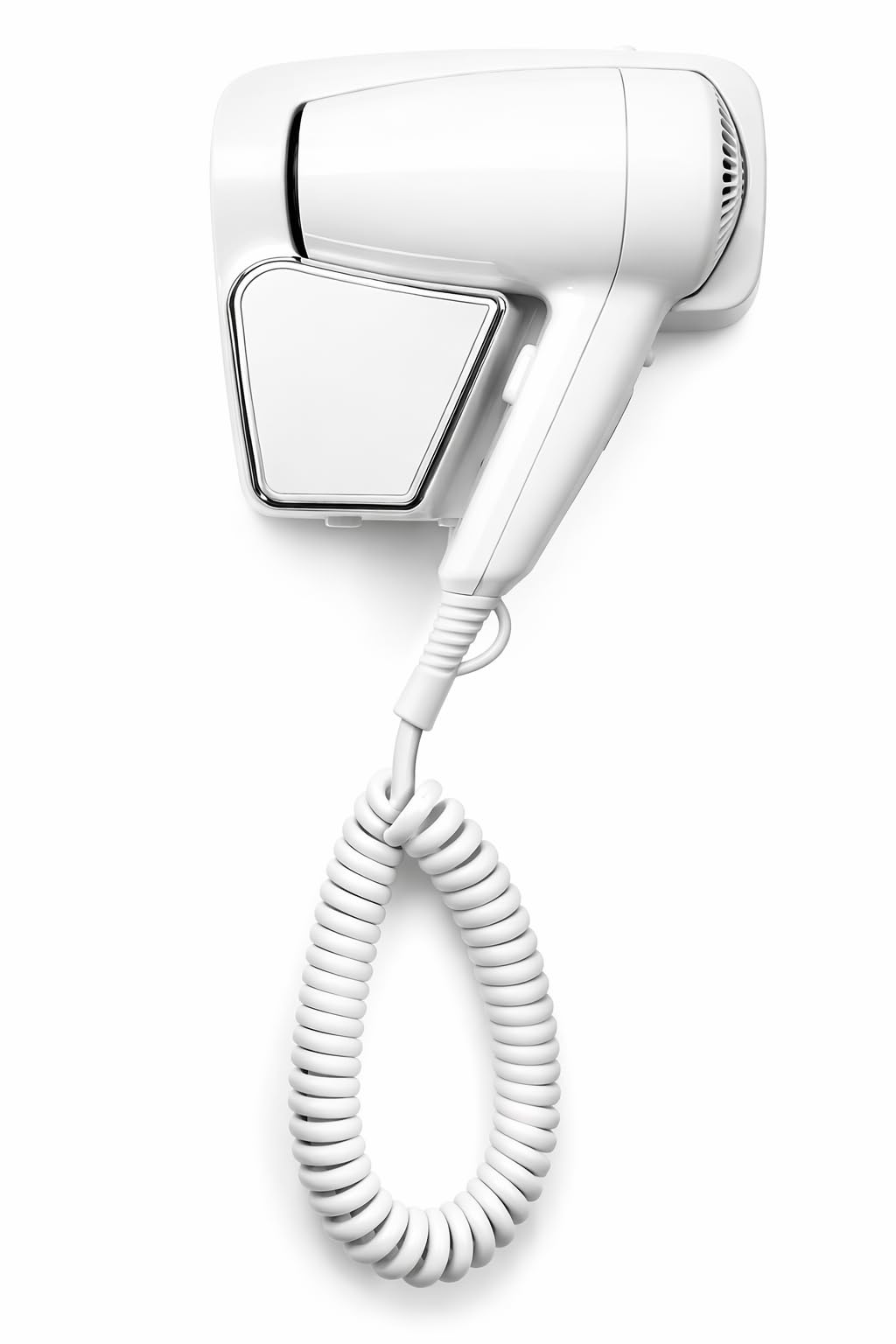 Corby 1200W Wall/Drawer Mounted Hair Dryer (Linton/RCY-67250) Without Shaver Socket in White & Chrome
