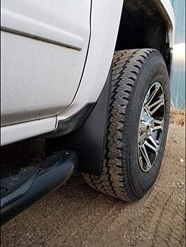 Amooca 2014-2018 Chevy Silverado 1500 And 2015-2018 2500 3500 Custom Fit No Drill Mud Flaps Mud Guards Flare Splash Guards Kits Molded 4 Piece Set Not For Gmc Sierra #TOP3