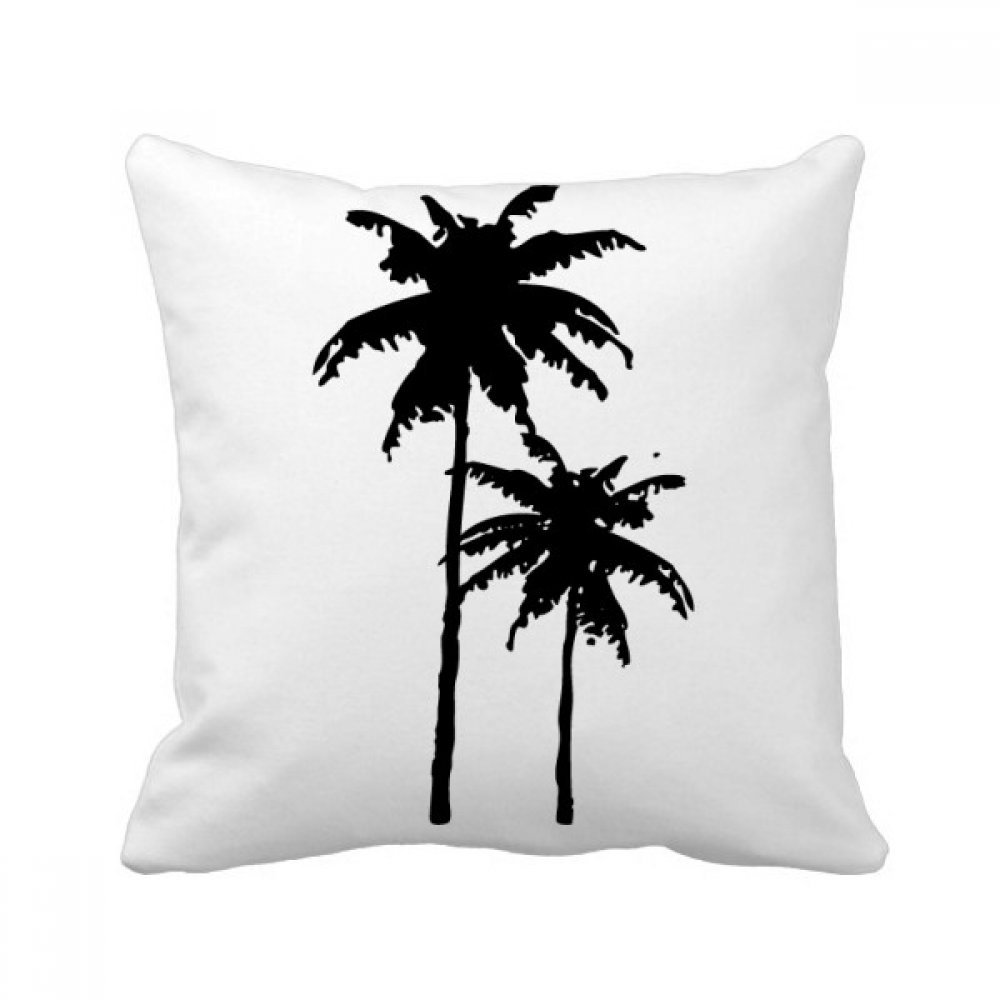 Coussin cadeau déco 40x40 cm motif plage cocotier pour canapé