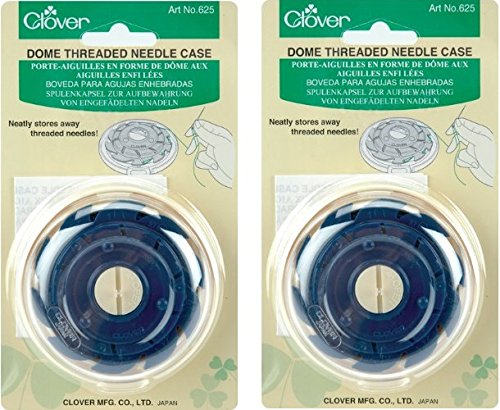 Clover 625 Dome Threaded Needle Case (2 Pack)