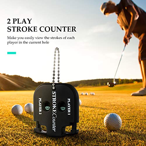 Skylety-Contador-de-Golpes-de-2-Jugadores-Indicador-de-Puntaje-de-Golf-Mini-Contador-Cuadrado-de-Puntaje-de-Golf-de-2-Digitos-Tanteador-Practico-Contador-de-Puntaje-de-Golpe-Corto-para-Mujer-Hombre