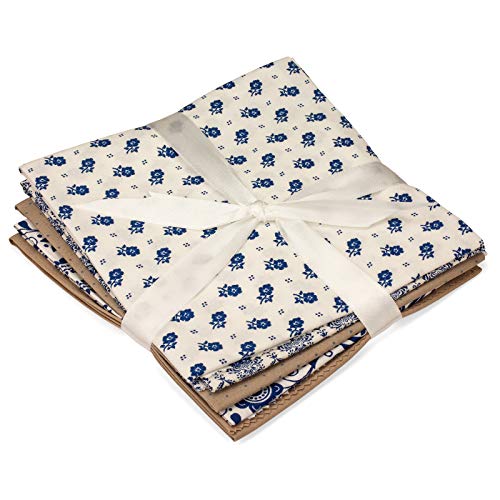 Faden & Nadel - Juego de 5 telas de patchwork (100% algodón, 48 x 50 cm), varios diseños y colores