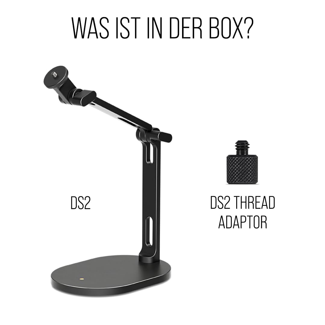 RØDE DS2 Desktop-Studioarm für Mikrofone, Kameras, Smartphones, Lichter und andere Zubehörteile (bis zu 900 g)