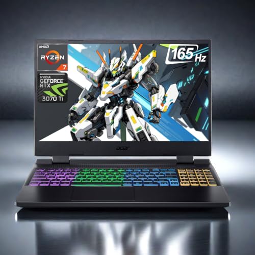 Nitro 5 Gaming Laptop 2024 Newest, 15.6" QHD IPS 165Hz Display, AMD Ryzen 7 6800H(8 core), NVIDIA GeForce RTX 3070 Ti, 64GB DDR5 RAM, 1TB SSD, Wi-Fi 6E, Backlit Keyboard, Windows 11 Home - Notebook - Immagine 1