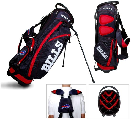 Team Golf NFL Fairway Golf Stand Bag, Lightweight, 14-way Top, Spring Action Stand, Insulated Cooler Pocket, Padded Strap, Umbrella Holder & Removable Rain Hood - Image 2