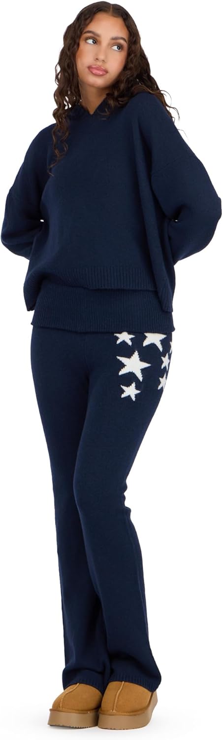 Forever 21 womens Hoodie & Foldover Pant Set