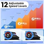 Under Desk Elliptical Machine, Elliptical Leg Exerciser with Bluetooth Speaker, 12 Adjustable Speeds, Auto & Manual Modes, Remote Control & LCD Touchscreen Ideal for Seniors - Image 4