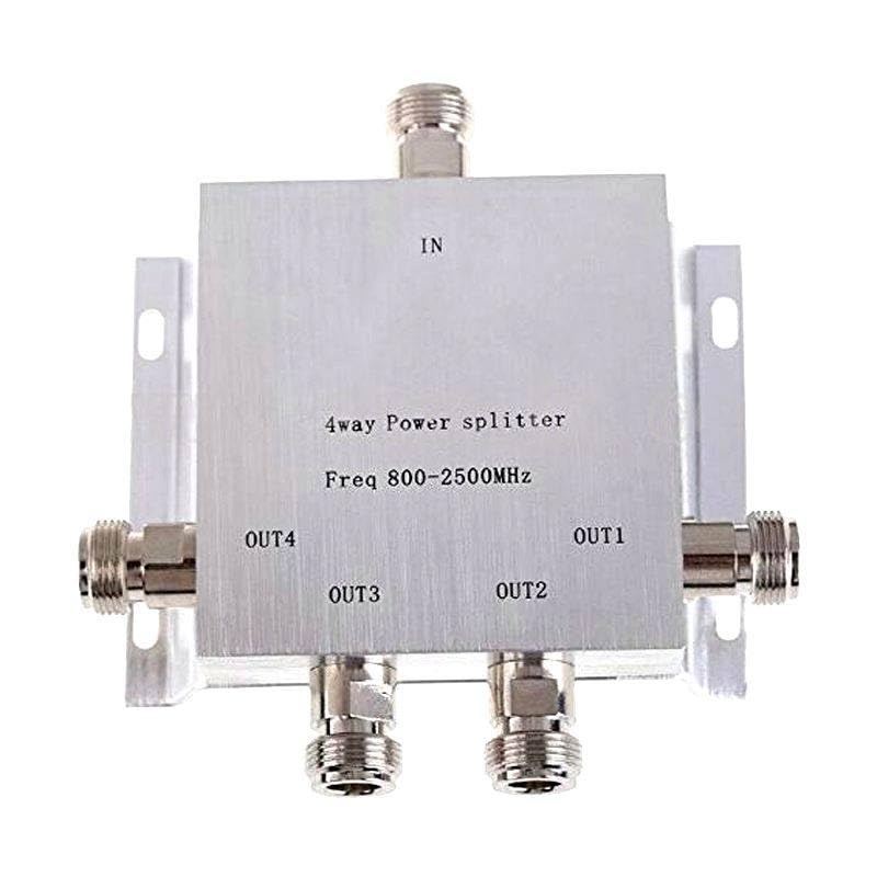 New 4 Way Two Direction N Power Splitter Freq:800-2500 MHZ N Female Power Divider Signal Cable Splitter Female Divider