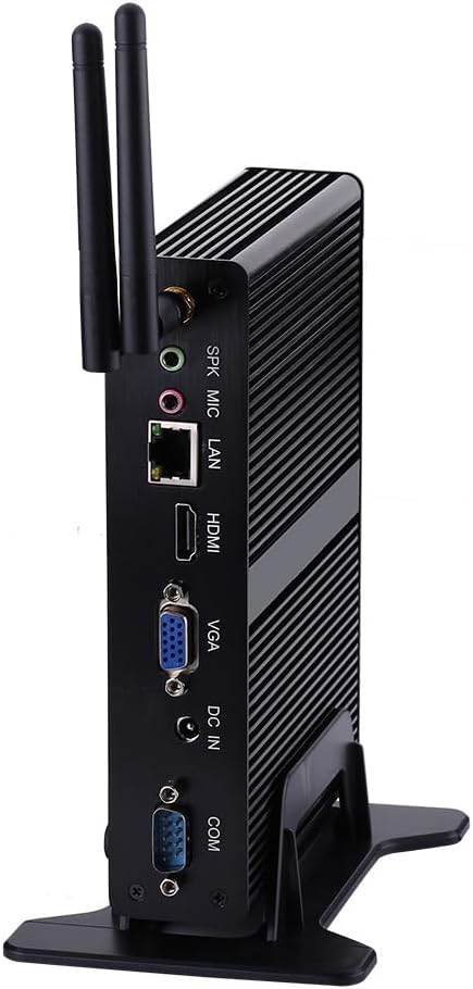 Fanless Mini PC, Desktop Computer, HTPC, Nano Kodi Box, Pentium N3510 N3520, Windows 11 / Linux Ubuntu, BM10, 2 x COM, VGA, HDMI, USB3.0, 4 x USB2.0, LAN, 8G RAM, 128G SSD