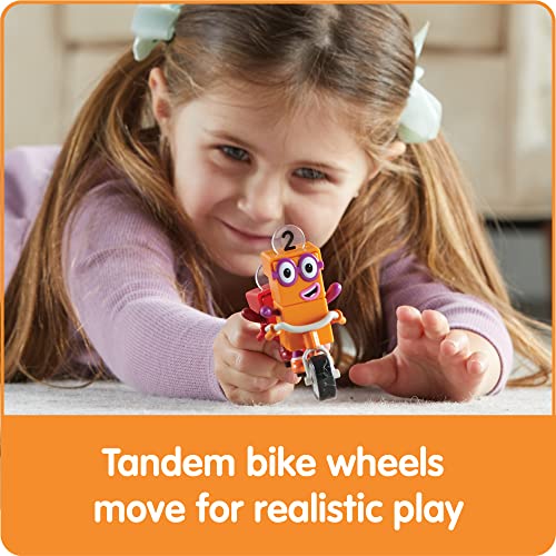 Hand2Mind Numberblocks One And Two Bike Adventure, Toy Bicycle Figures, Toy Vehicle Playsets, Small Figurines For Kids, Mini Action Figures Collectibles, Play Figure Playsets, Imaginative Play Toys #TOP3